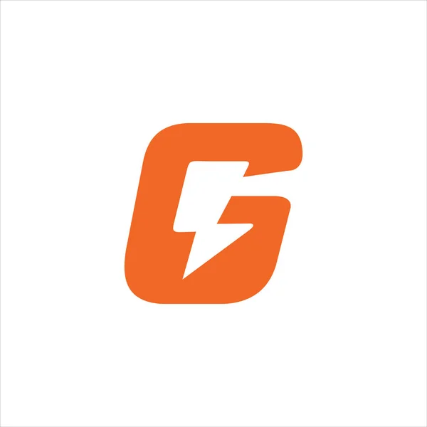 Anfangsbuchstabe G Logo Design Template — Stockvektor