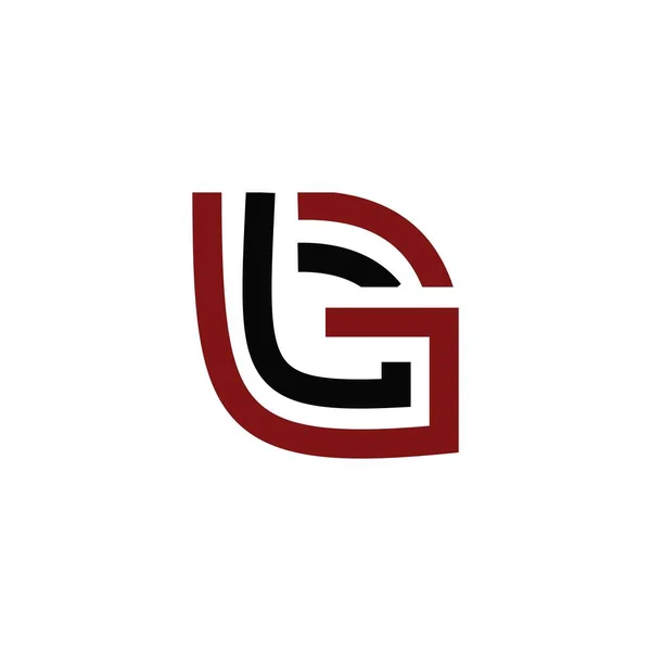 Первоначальная Буква Логотип Design Логотип Векторный Дизайн — стоковый вектор