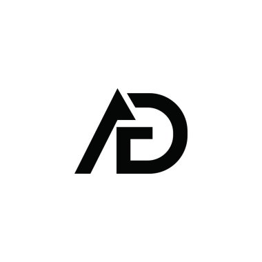 İlk harf ga veya ag logo vektör tasarımı