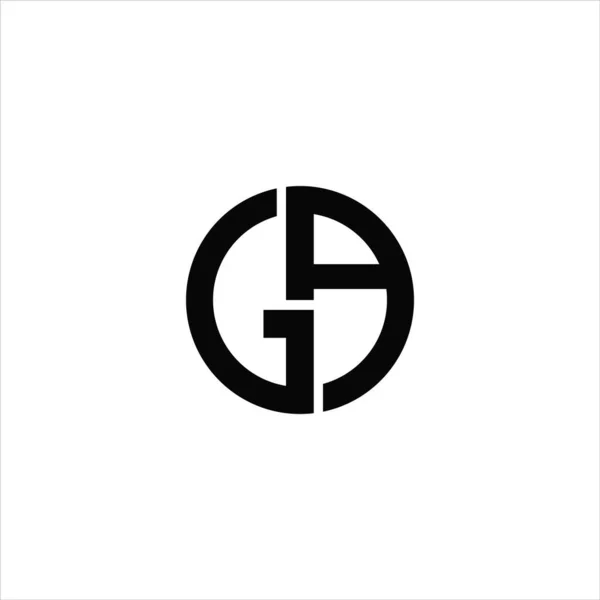 Lettera iniziale gaor ag logo vector design — Vettoriale Stock
