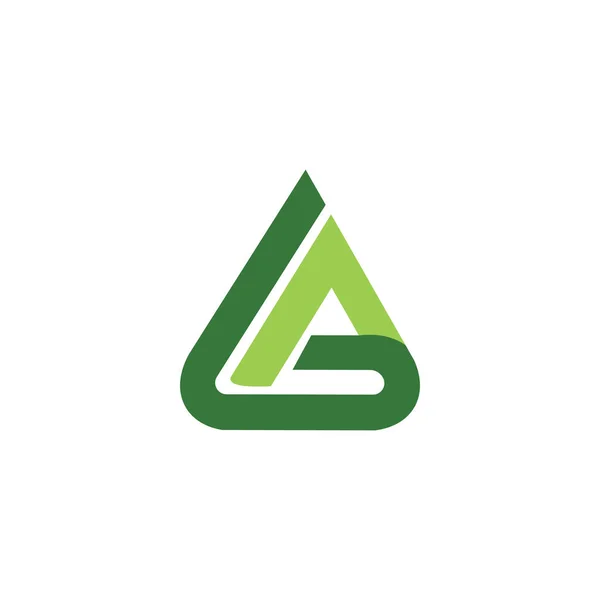 Αρχικό γράμμα gaor ag λογότυπος διανυσματικός σχεδιασμός — Διανυσματικό Αρχείο