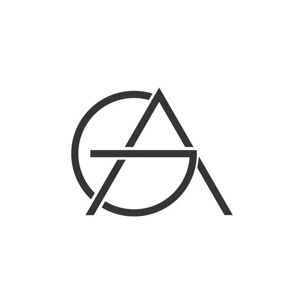 初始字母gaor ag标志向量设计 — 图库矢量图片