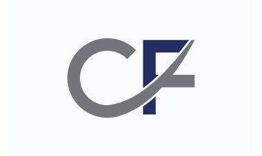 İlk harf cf ya da fc logo vektör tasarım şablonu. cf ve fc harf logo tasarımı.
