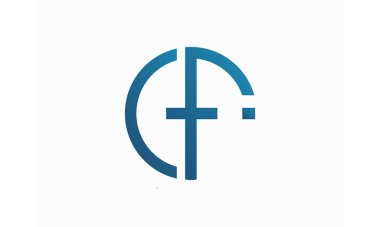 İlk harf cf ya da fc logo vektör tasarım şablonu. cf ve fc harf logo tasarımı.
