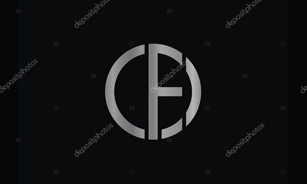 Initial letter cf or fc logo vector design template.cf and fc letter logo design.