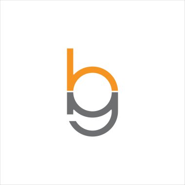 Başlangıç harfi gb veya bg logo tasarım şablonu