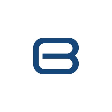 Başlangıç harfi gb veya bg logo tasarım şablonu