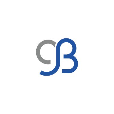 Başlangıç harfi gb veya bg logo tasarım şablonu