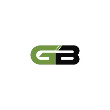 Başlangıç harfi gb veya bg logo tasarım şablonu