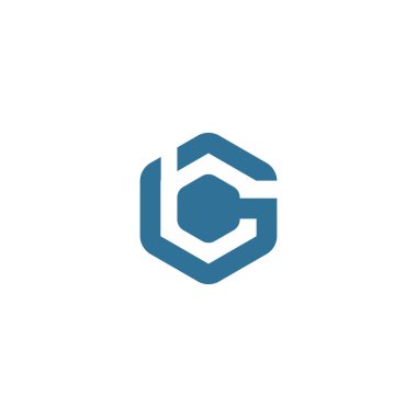 Başlangıç harfi gb veya bg logo tasarım şablonu