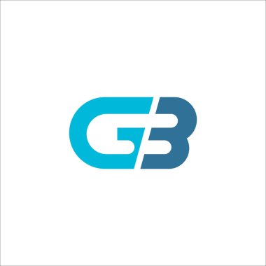Başlangıç harfi gb veya bg logo tasarım şablonu