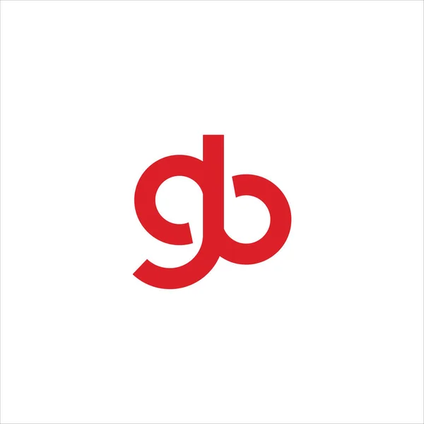 Anfangsbuchstabe gb oder bg Logo-Design-Vorlage — Stockvektor