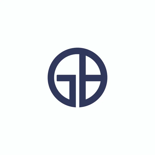Начальный шаблон логотипа gb или bg — стоковый вектор