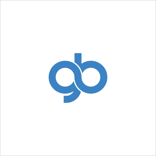 Başlangıç harfi gb veya bg logo tasarım şablonu