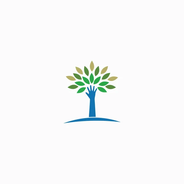Charity Hand Logo Vector Plantilla de diseño — Vector de stock