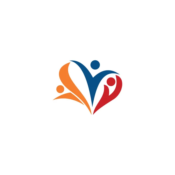 Charity Hand Logo Vector Design mall — Stock vektor