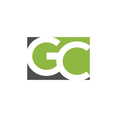  Başlangıç harfi gc veya cg logo vektör tasarım şablonu