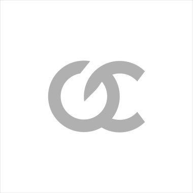  Başlangıç harfi gc veya cg logo vektör tasarım şablonu