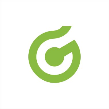  Başlangıç harfi gc veya cg logo vektör tasarım şablonu