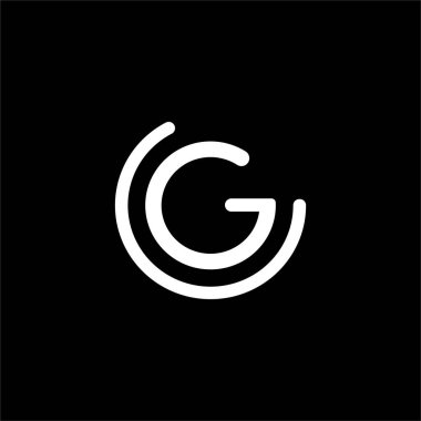  Başlangıç harfi gc veya cg logo vektör tasarım şablonu