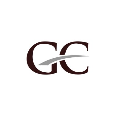  Başlangıç harfi gc veya cg logo vektör tasarım şablonu
