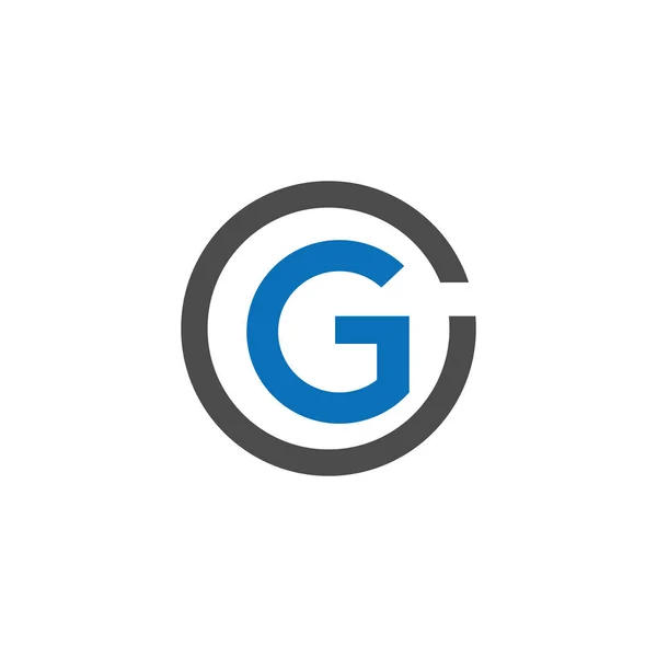 Modelo de desenho do vetor do logotipo inicial da letra gc ou cg —  Vetores de Stock