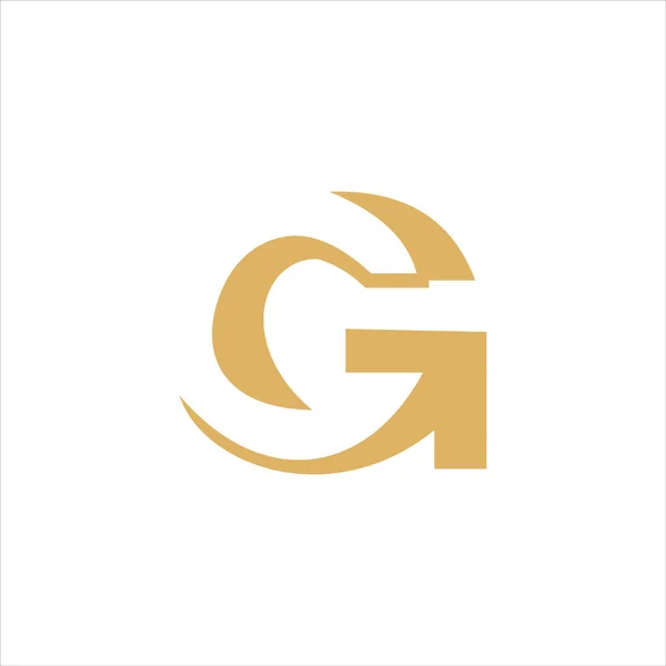 Lettre initiale gc ou cg logo vectoriel modèle de conception — Image vectorielle