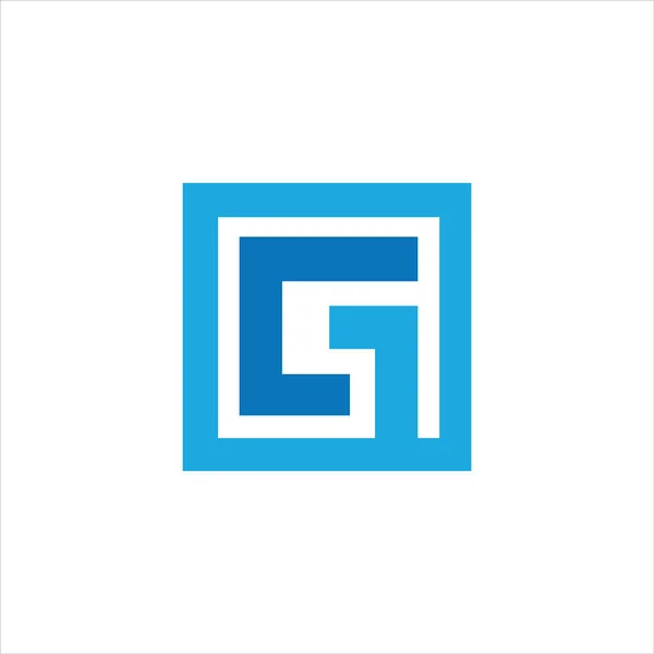 Initial letter gc or cg logo vector design template — 스톡 벡터