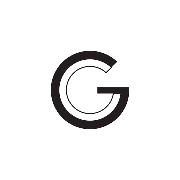 Initial letter gc or cg logo vector design template — 스톡 벡터