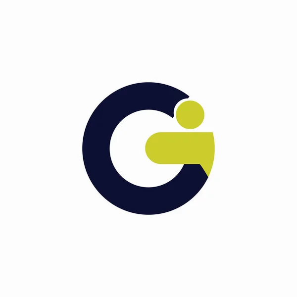 Αρχικό πρότυπο σχεδίασης διανύσματος λογότυπου gc ή cg — Διανυσματικό Αρχείο