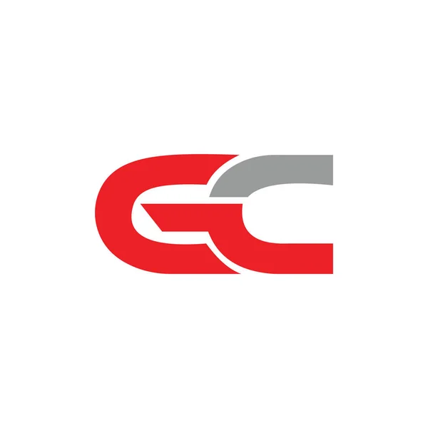 初期文字gcまたはcgロゴベクトルデザインテンプレート — ストックベクタ
