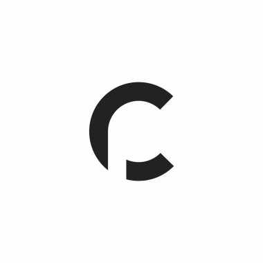 İlk harf cp veya pc logo vektör tasarım şablonu