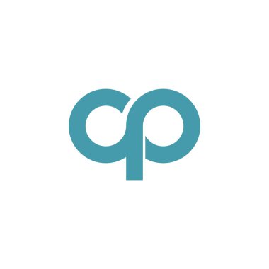 İlk harf cp veya pc logo vektör tasarım şablonu