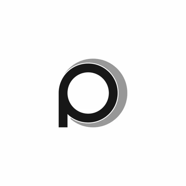 Initial letter cp or pc logo vector design template — 스톡 벡터