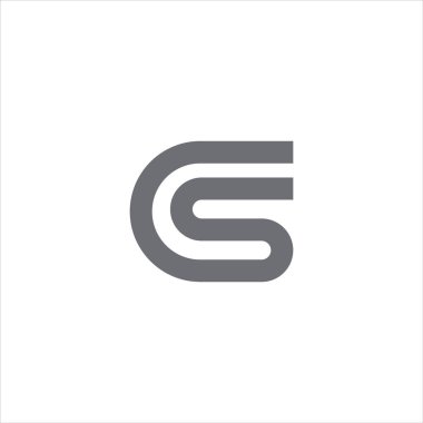 İlk harf c veya sc logo vektör tasarım şablonu