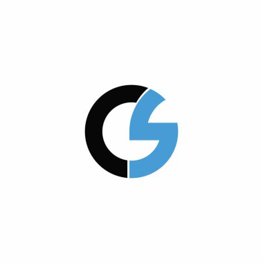 İlk harf c veya sc logo vektör tasarım şablonu