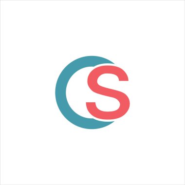 İlk harf c veya sc logo vektör tasarım şablonu