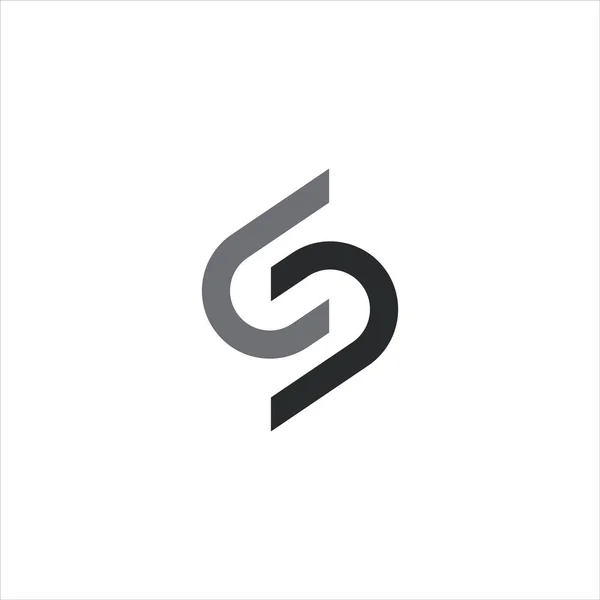 İlk harf c veya sc logo vektör tasarım şablonu