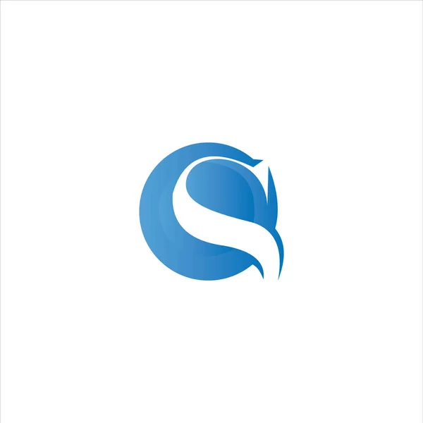 Initial letter cs or sc logo vector design template — Stock Vector