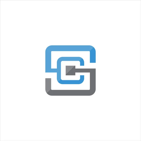 İlk harf c veya sc logo vektör tasarım şablonu