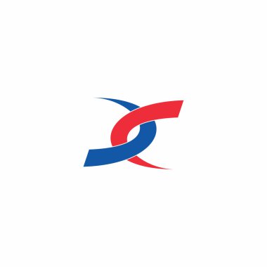 Başlangıç harfi dc veya cd logo tasarım şablonu