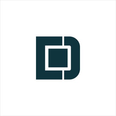 Başlangıç harfi dc veya cd logo tasarım şablonu