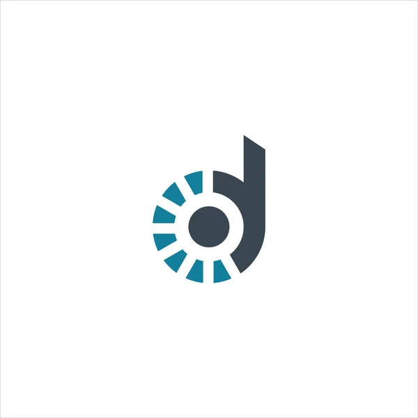 Başlangıç harfi dc veya cd logo tasarım şablonu