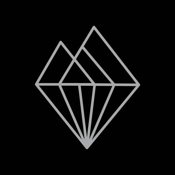 Modèle de conception de logo diamant — Image vectorielle