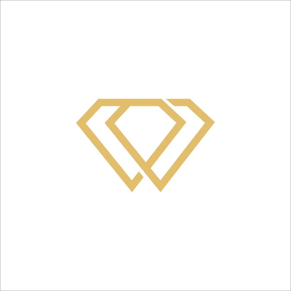 Diamond logo design template — Stock Vector