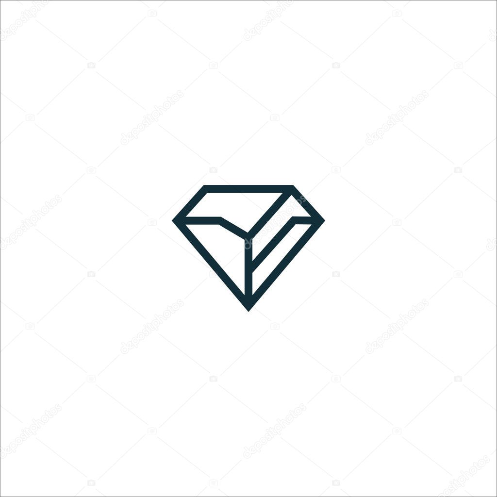 Diamond Infinity Logo Design Template.Diamonds Logo