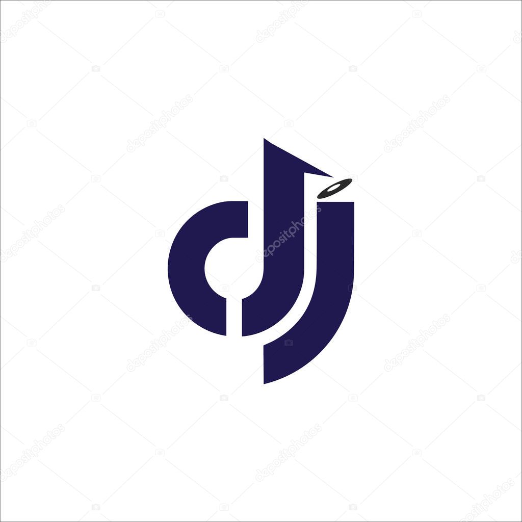 Dj and jd letter logo design .dj,jd initial based alphabet icon logo design