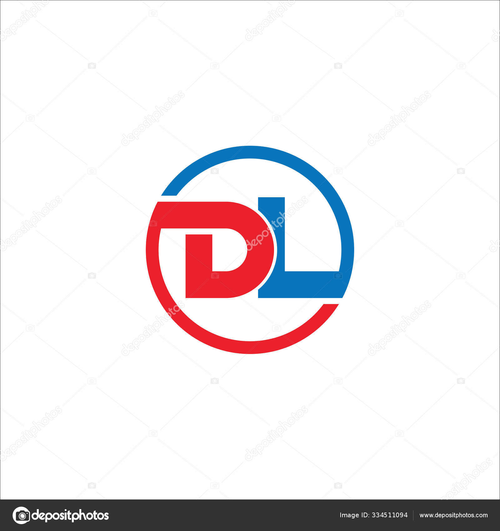 Initial Letter Dl Or Ld Logo Vector Design Stock Vector Image By C Mrshamsjaman