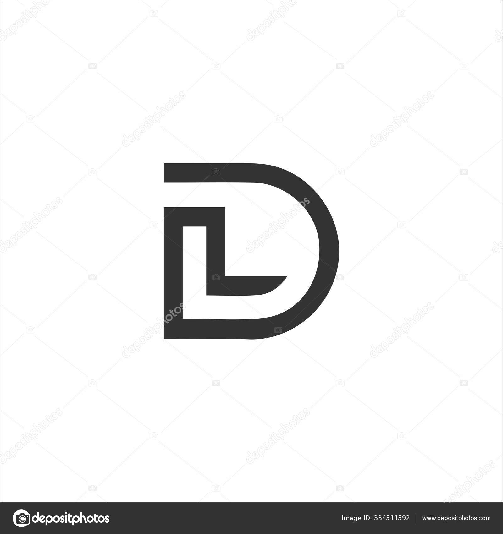 Initial Letter Dl Or Ld Logo Vector Design Stock Vector Image By C Mrshamsjaman