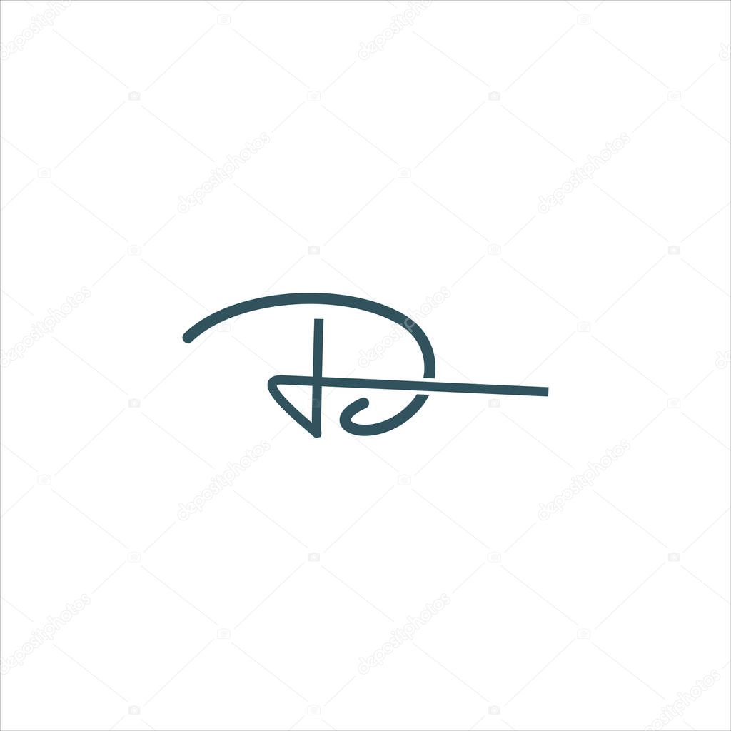 Initial letter dl or ld logo design template.dl and ld letter logo design